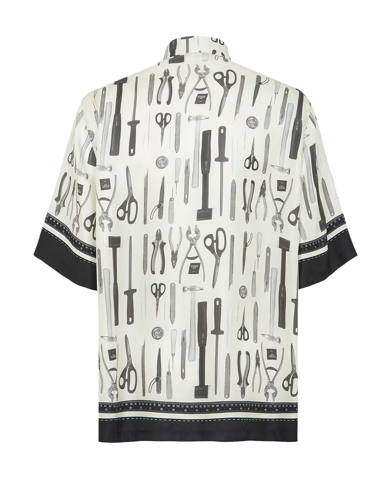 Silk Bowling Shirt With Print - 2