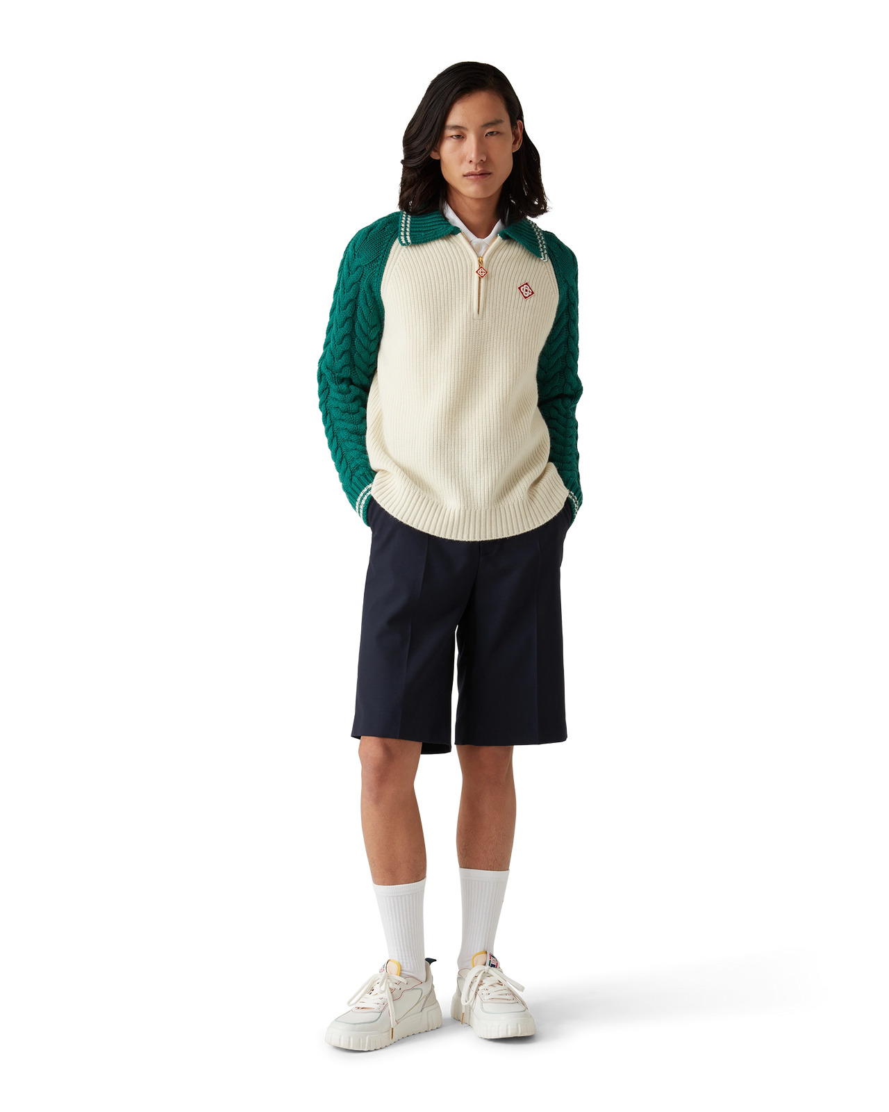 Cashmere Cable Knit Jumper | Casablanca Paris - 2