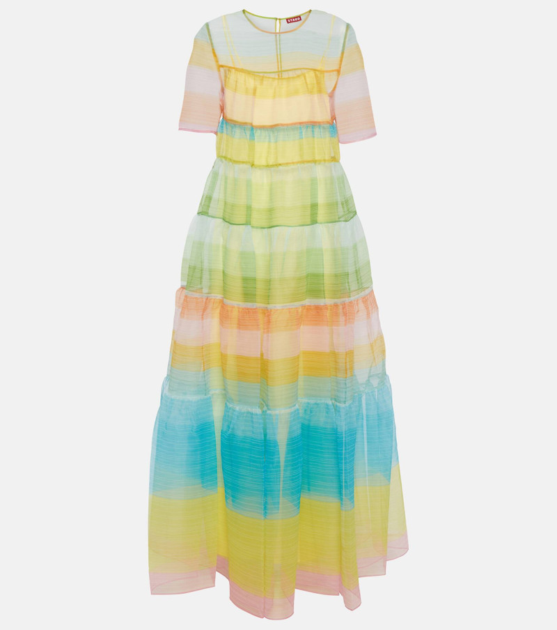 Hyacinth striped tiered organza dress 1