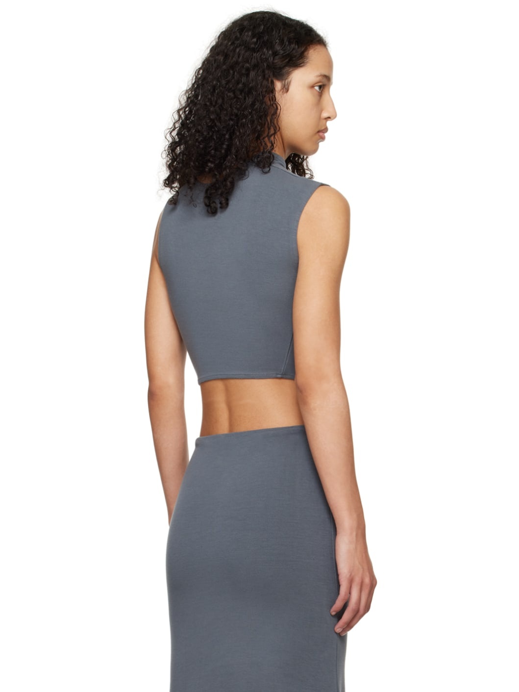 Gray Asymmetric T-Shirt - 3