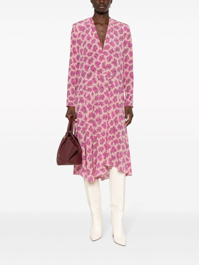 Isabel Marant Patel silk blend midi dress outlook