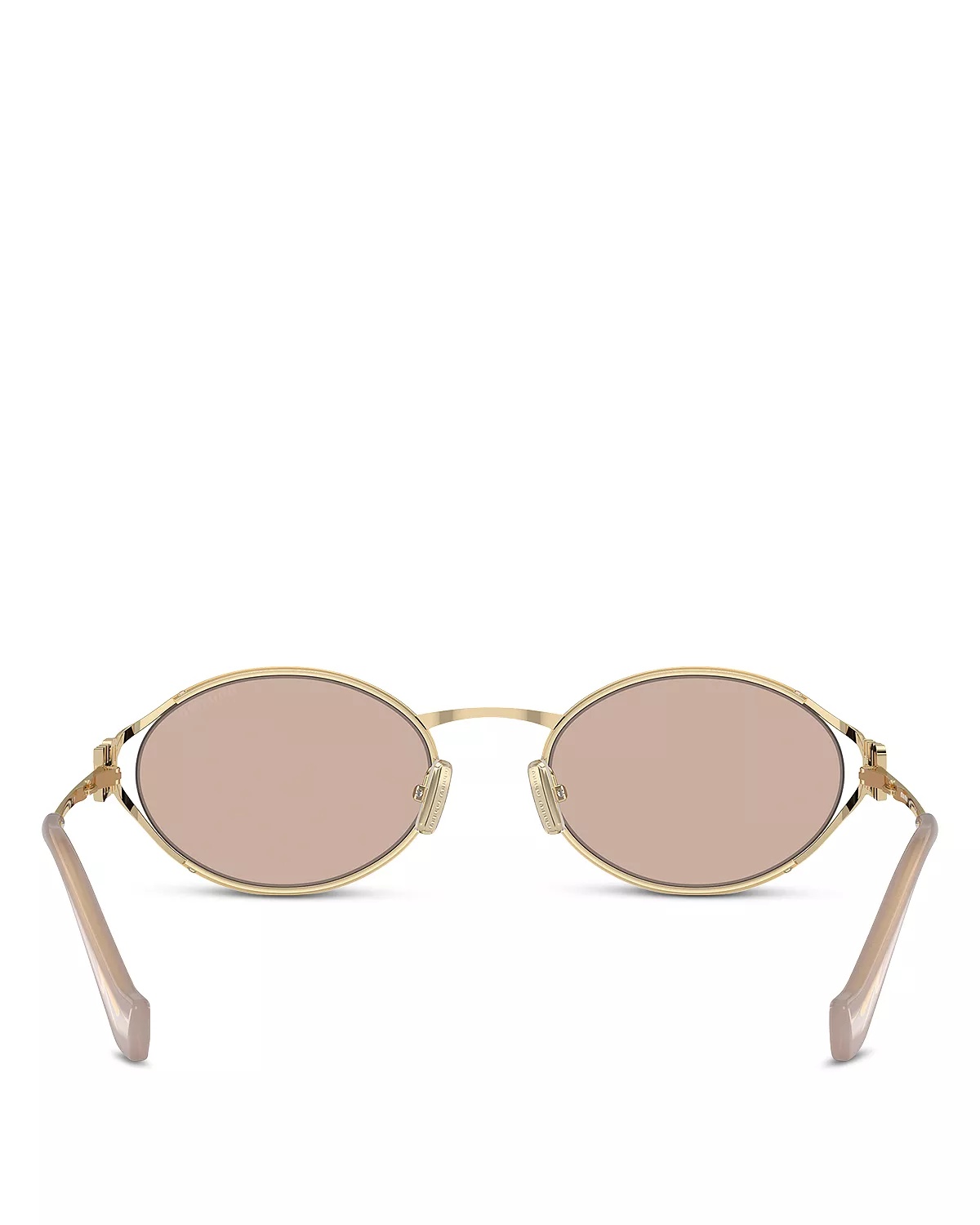 Metal Oval Sunglasses, 54mm - 5