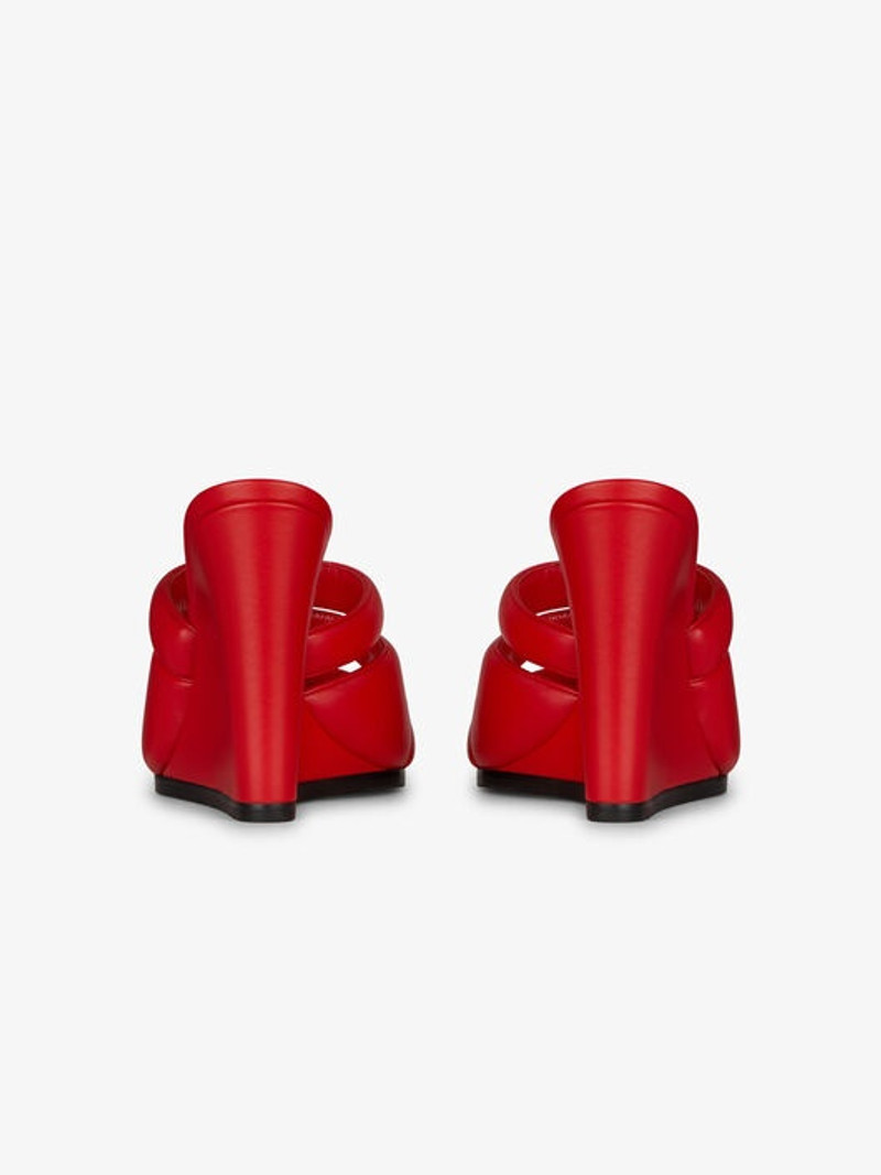 G WEDGE SANDALS IN LEATHER 3