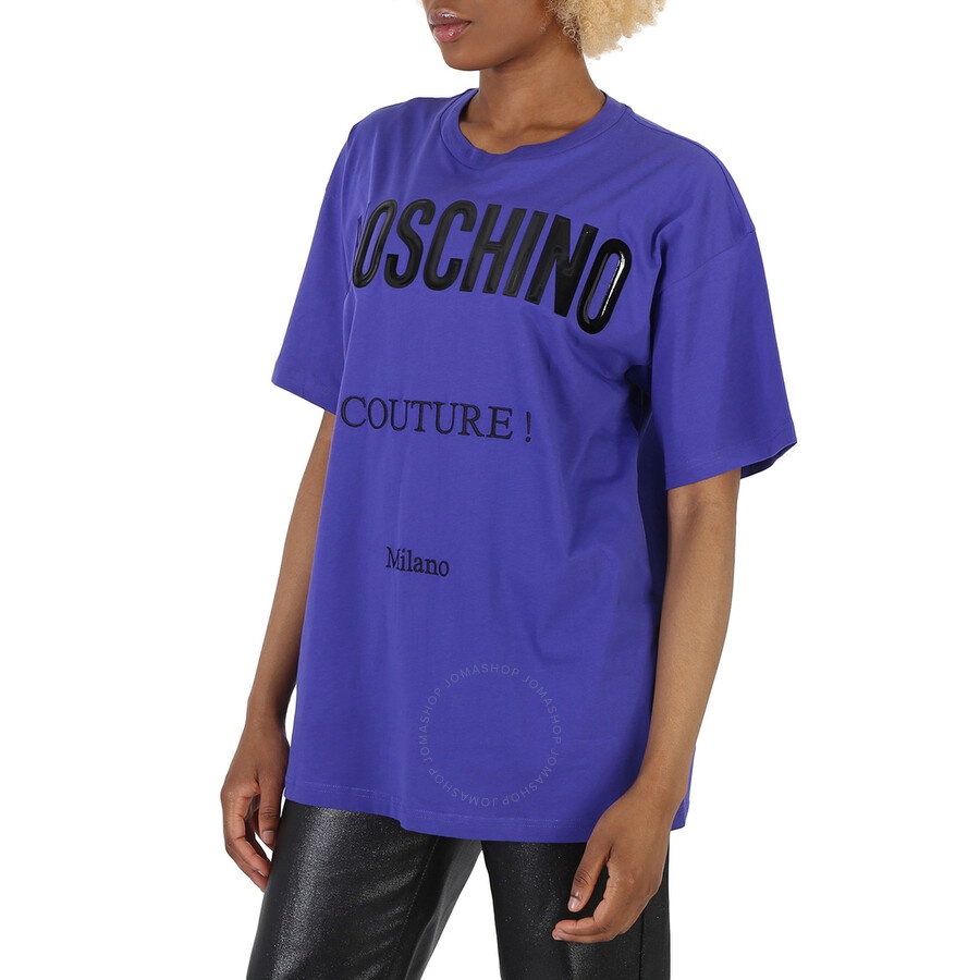 Moschino Logo-Printed Crewneck T-Shirt - 4