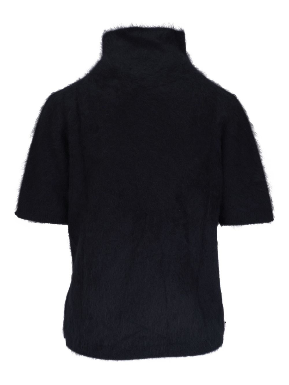 fuzzy turtleneck top - 2