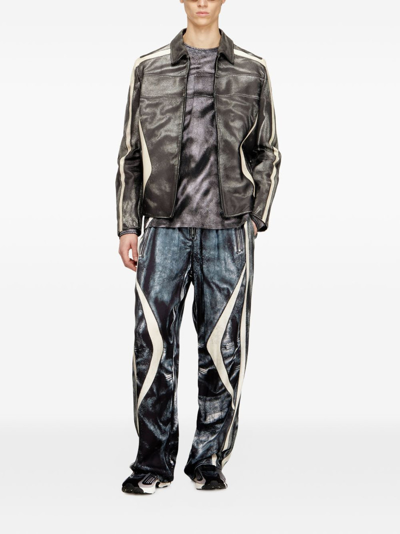 Diesel L-Amar-Enbi leather jacket outlook