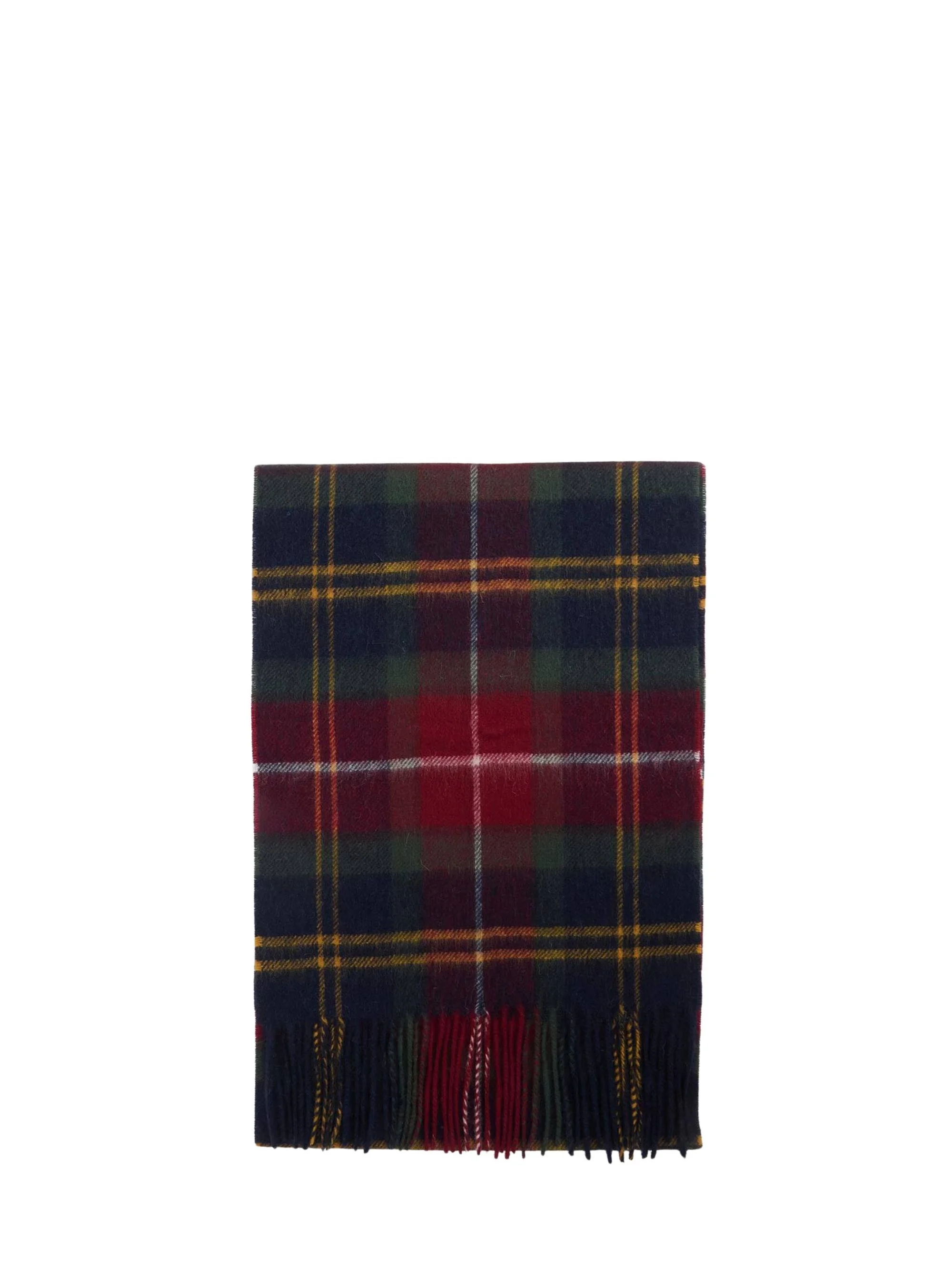 Tartan cashmere wool scarf - 1