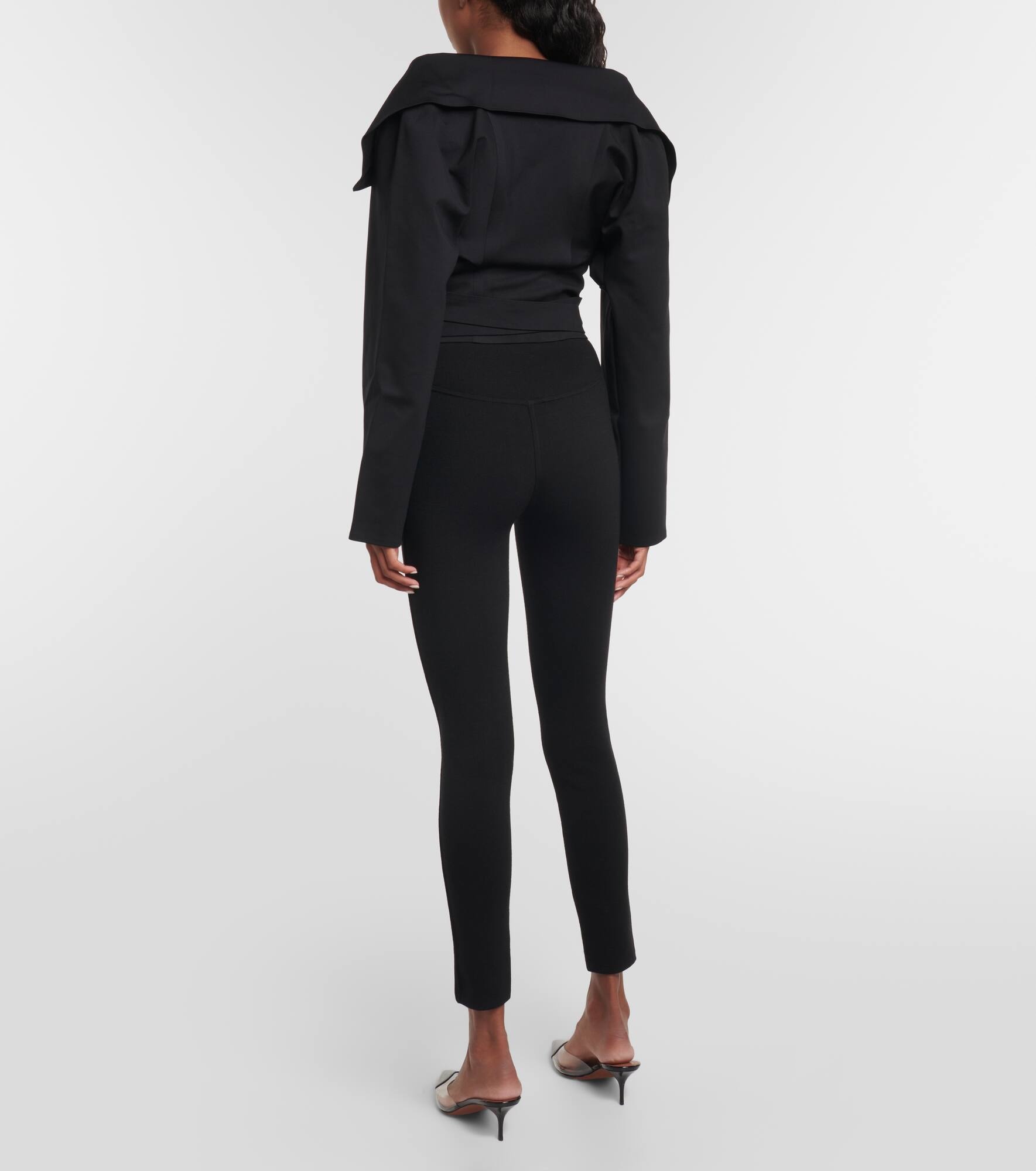 Cropped jersey jacket - 3