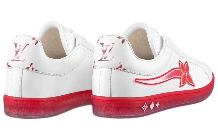 LOUIS VUITTON Luxembourg Samothrace Trainers 'White Red' 1A9FYM - 4