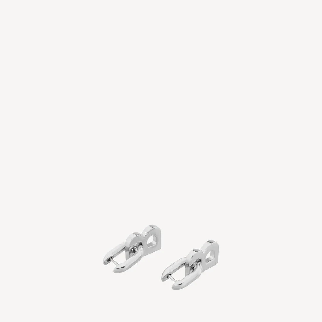 B Chain Xs Earrings in Silver - 1
