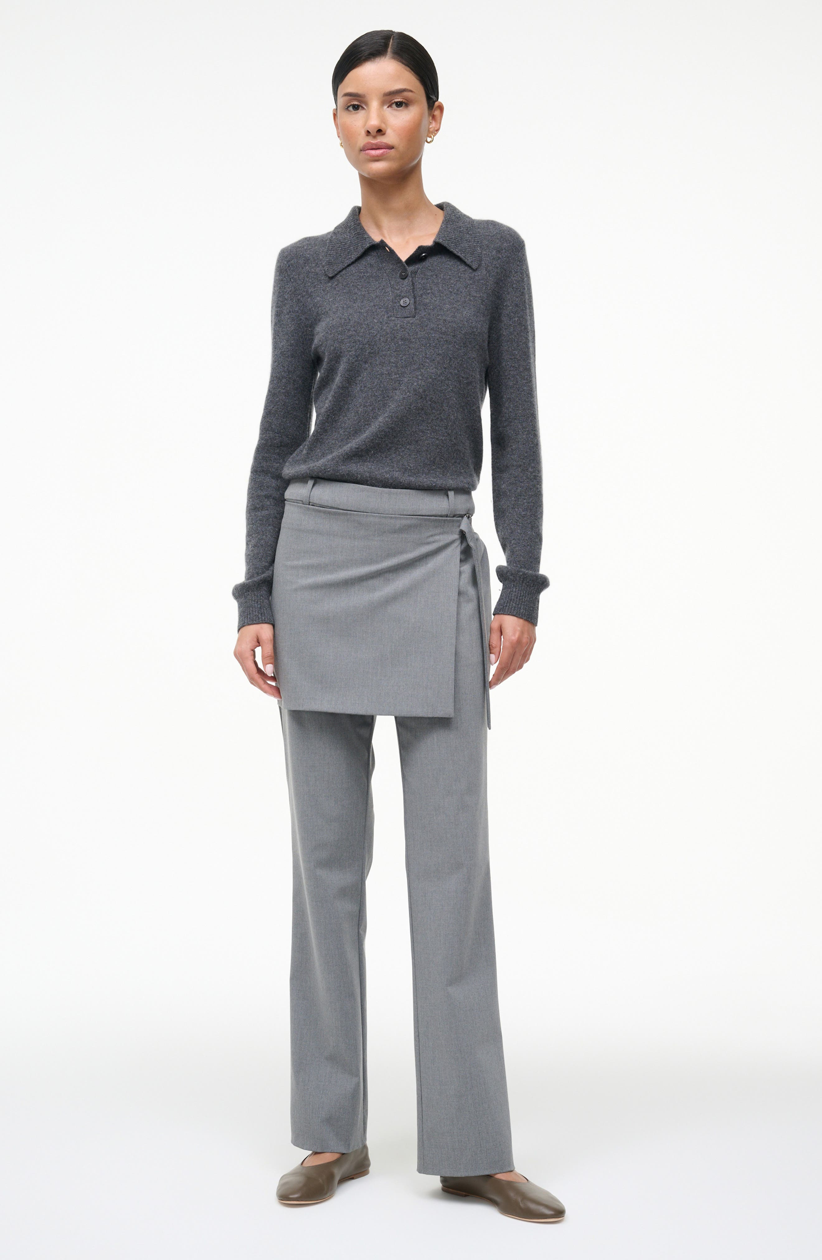 STAUD Hannah Panel Detail Pants in Static at Nordstrom - 4