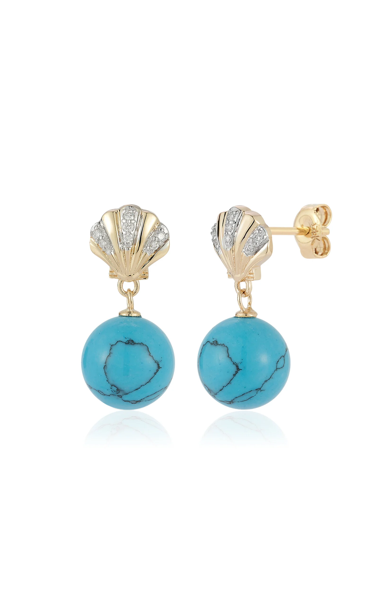 Petite Venus Turquoise Drop Earrings - 1