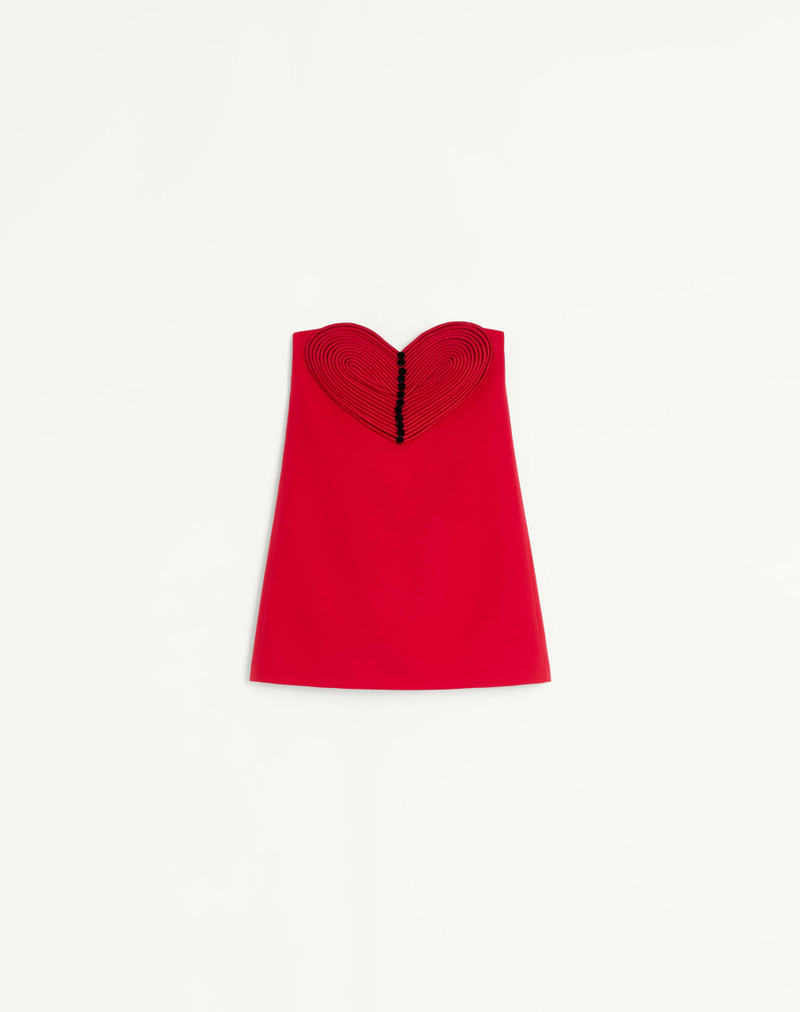 EMBROIDERED CREPE COUTURE SHORT DRESS 1