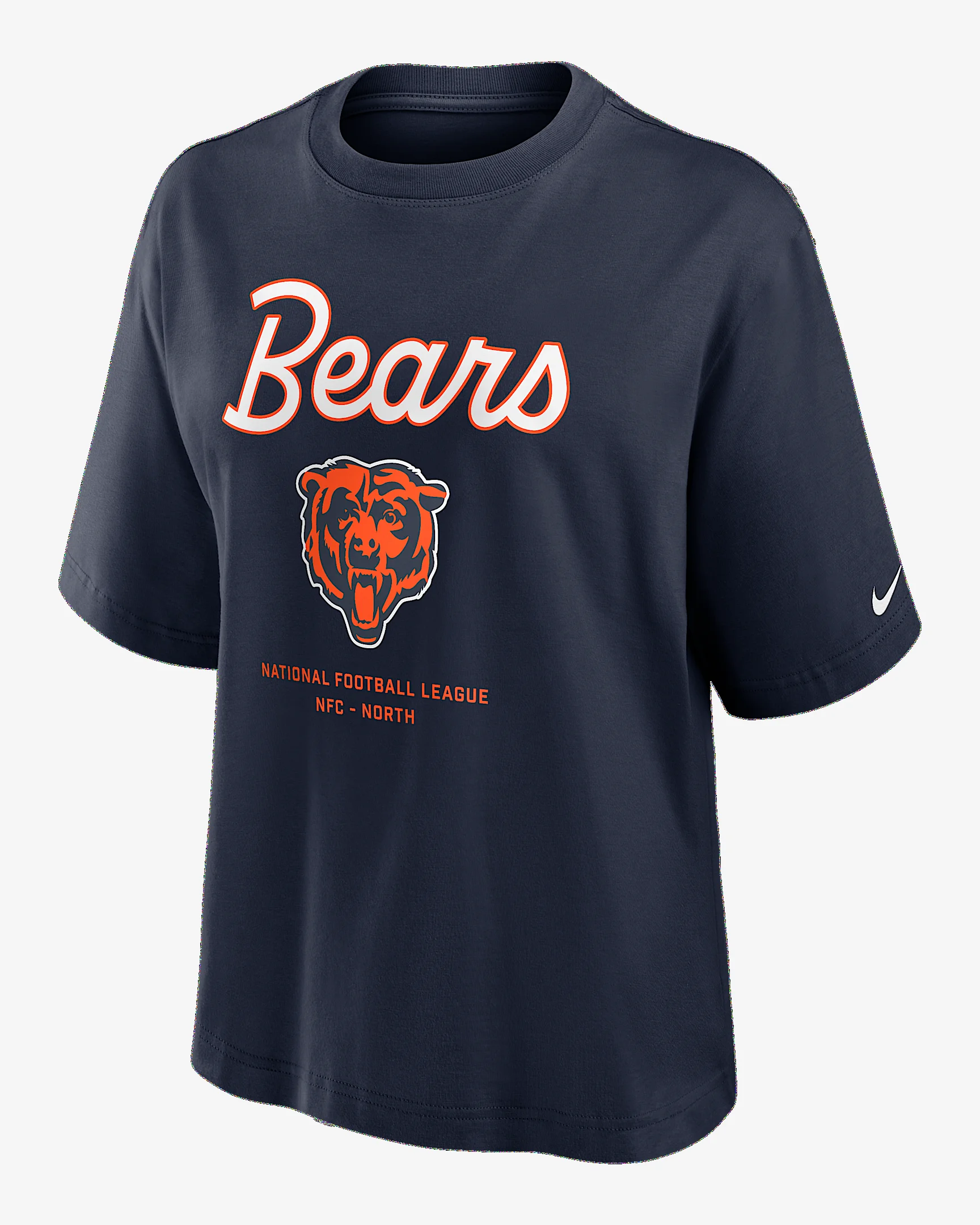 Chicago Bears Essential Script Boxy Women's Nike NFL T-Shirt - 1