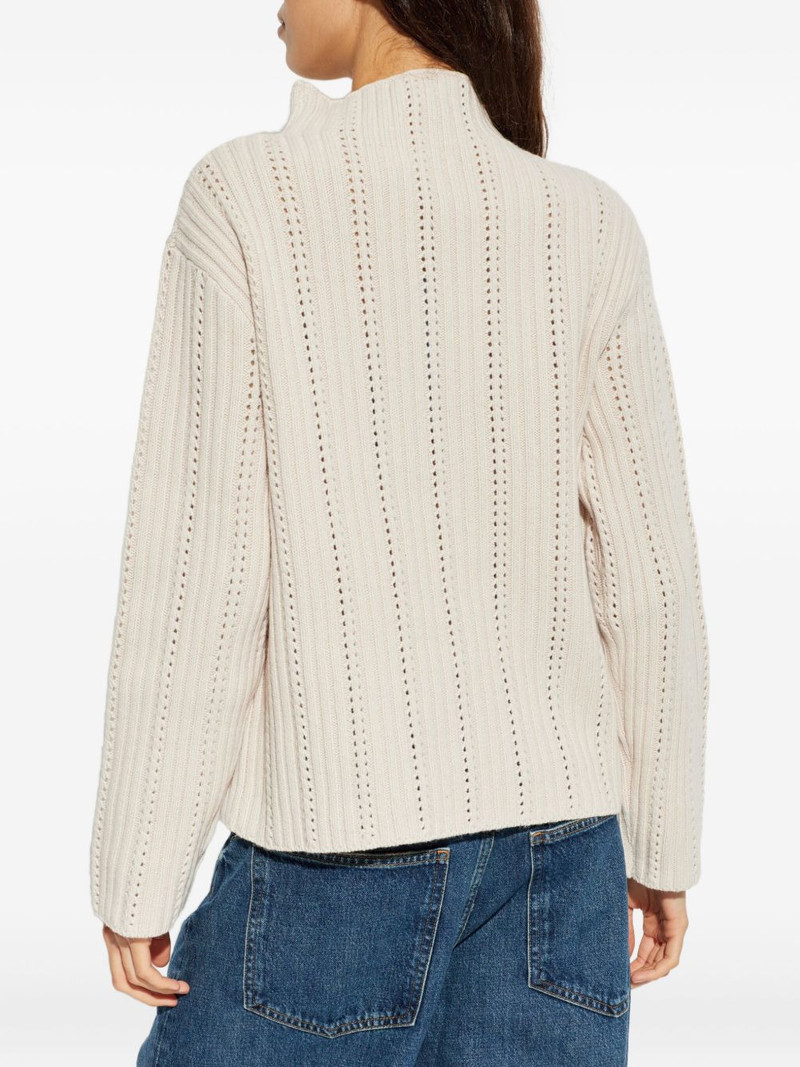 Satilly turtleneck openwork-design sweater 4