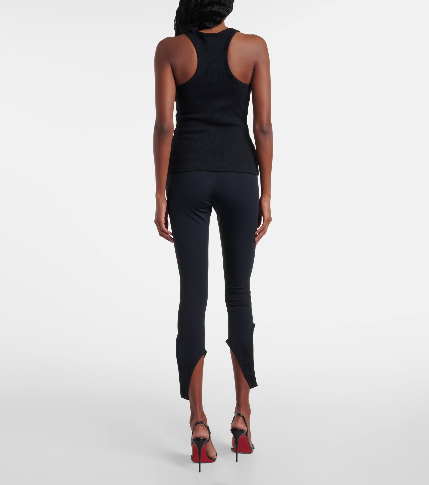 Ribbed-knit cotton tank top - 3