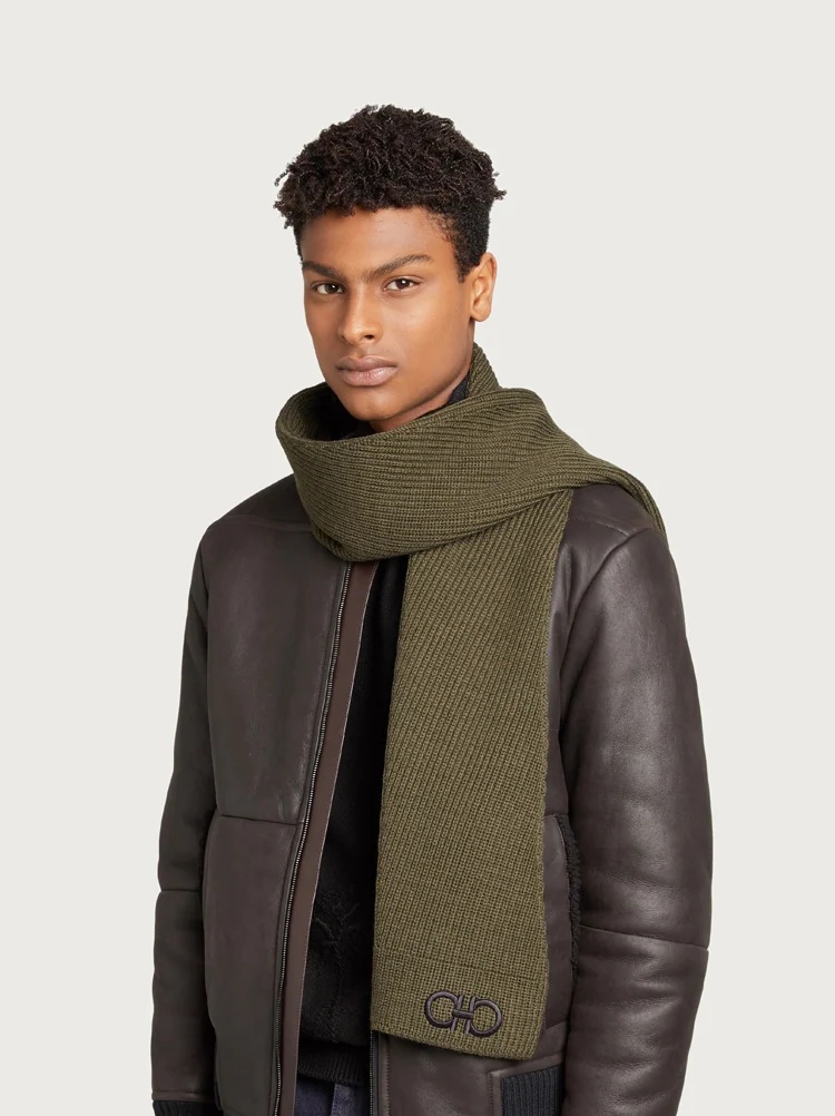 WOOL KNITTED SCARF - 2