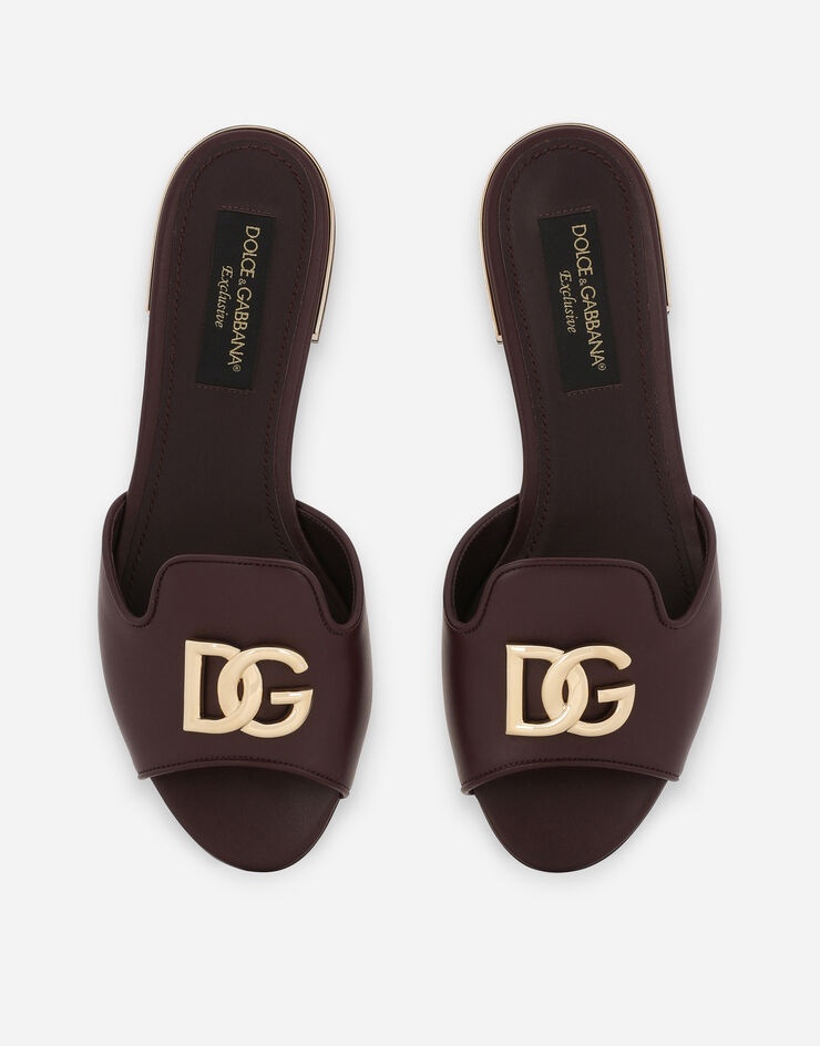 Calfskin sliders with DG logo - 4