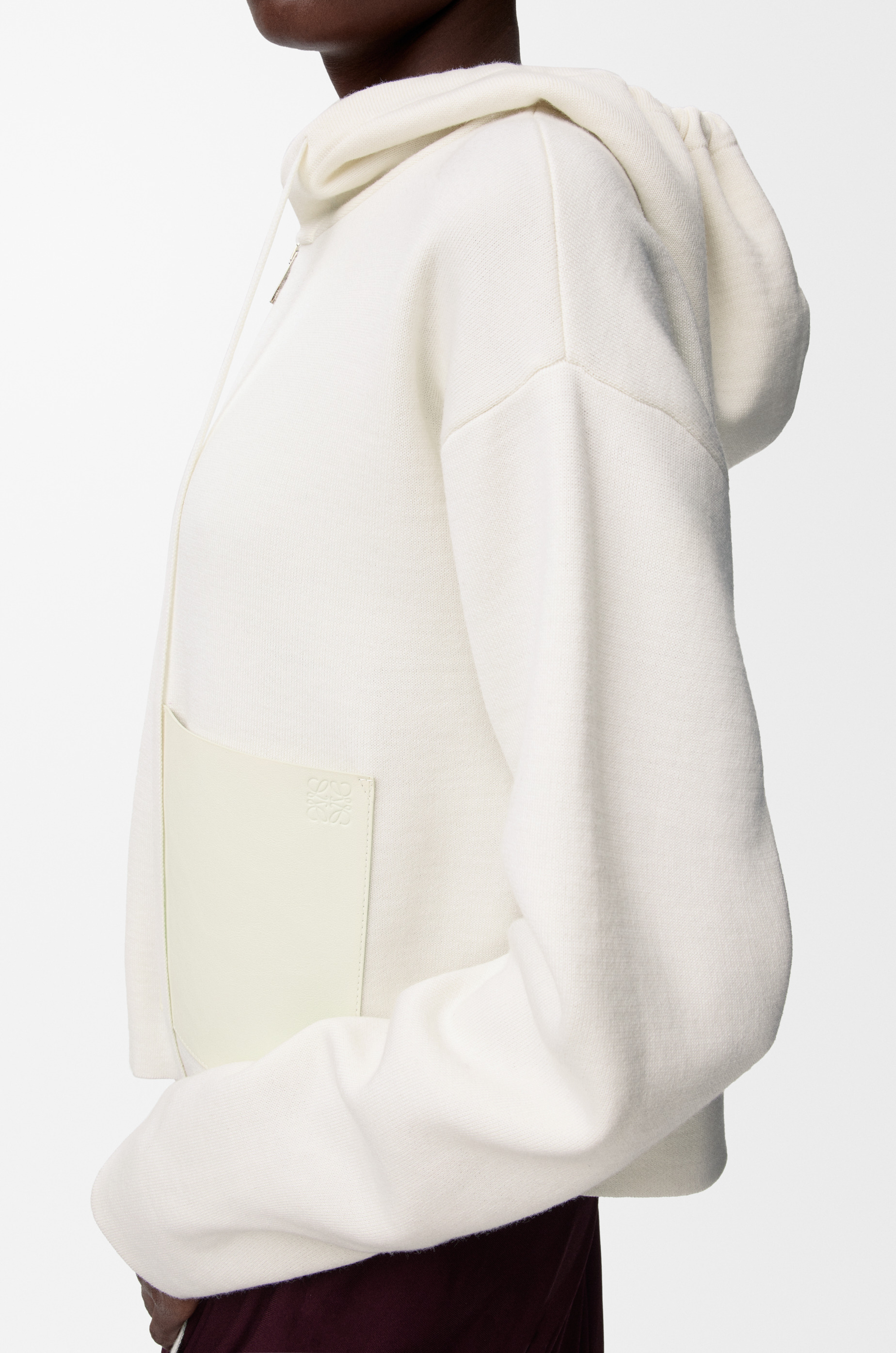 Zip-up hoodie in wool - 5