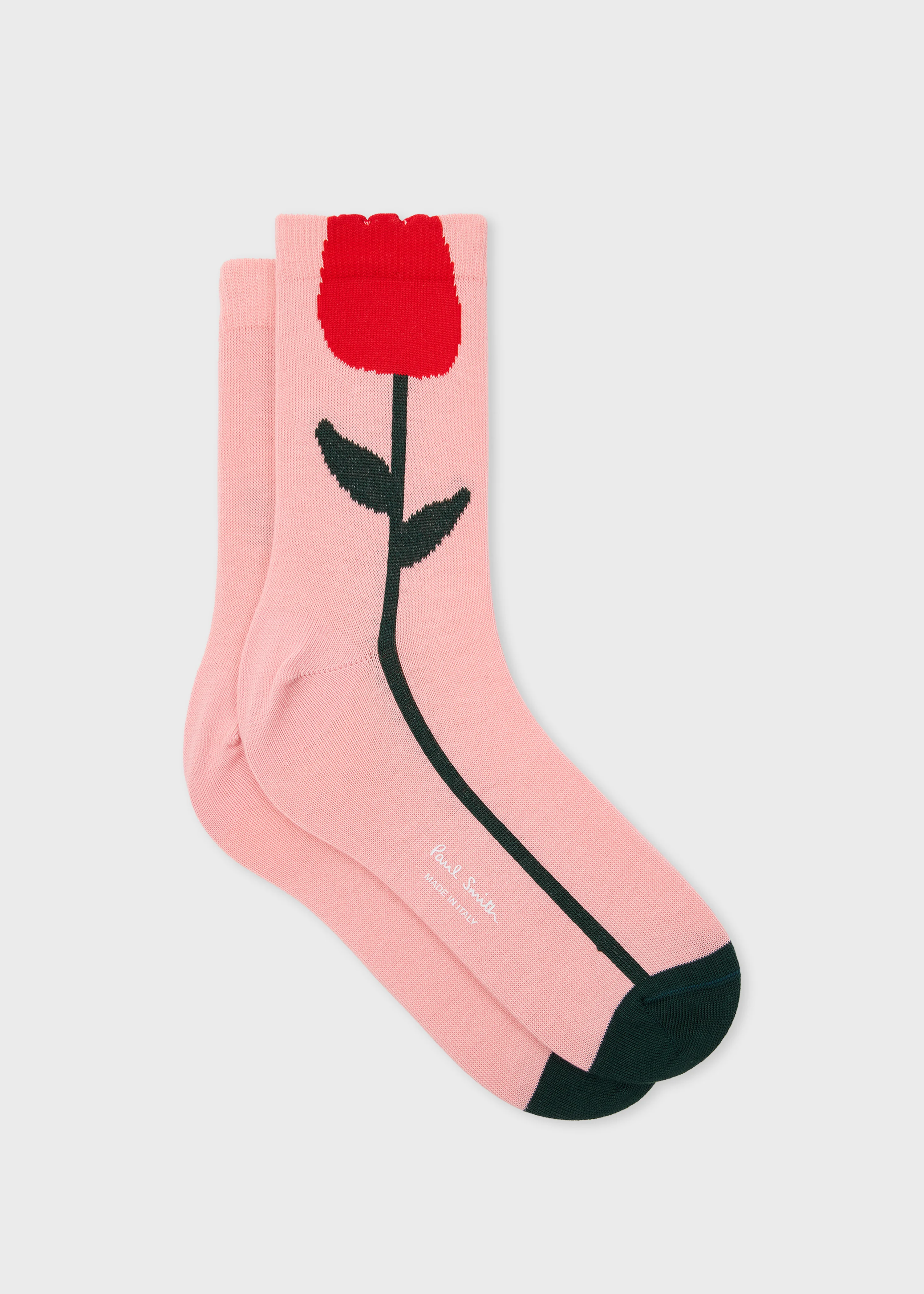 Women's Pink 'Tulip' Socks - 1