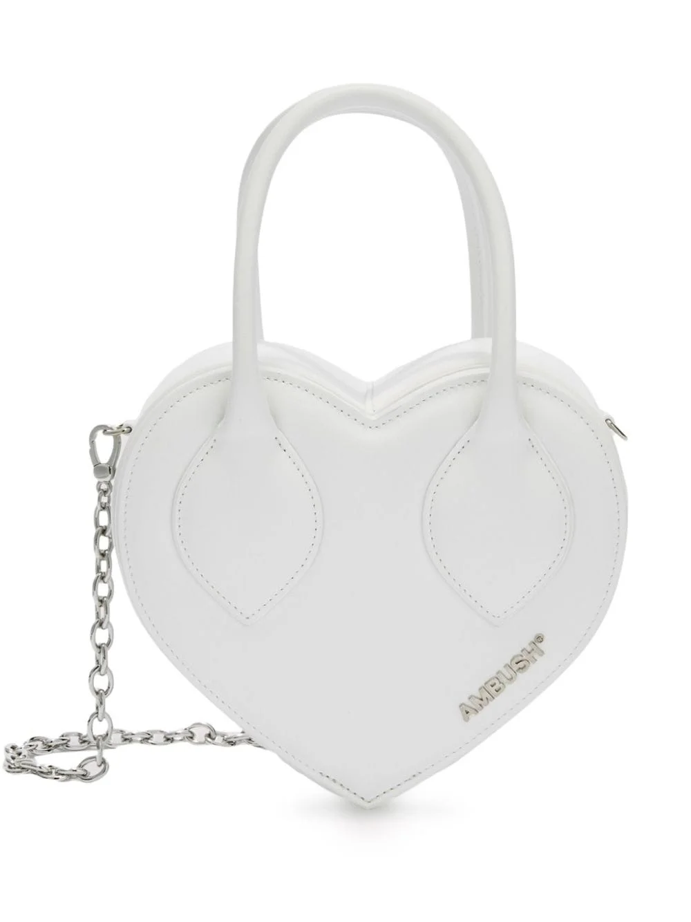Heart Handle leather shoulder bag - 1