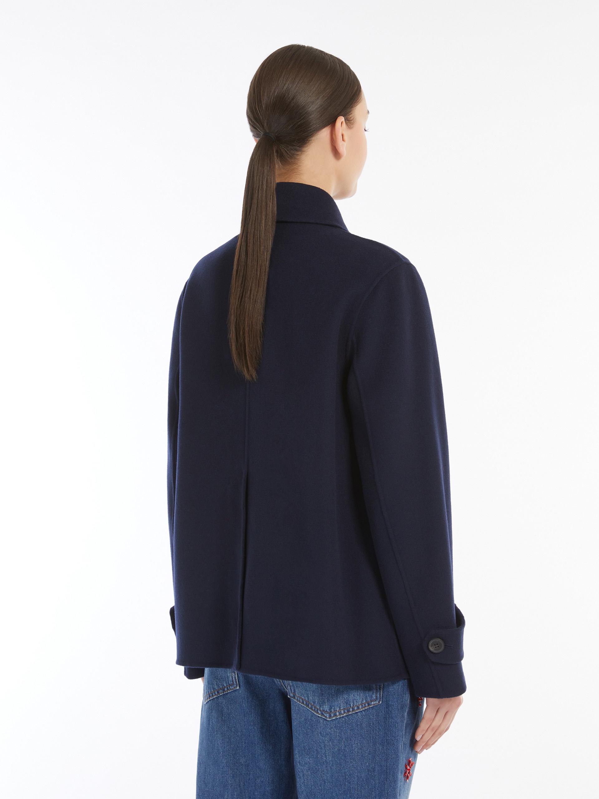 AFONE Double-sided wool double-breasted pea coat - 4