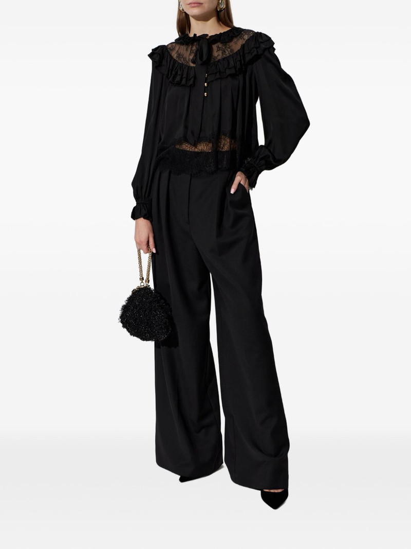 self-portrait lace ruffled blouse outlook