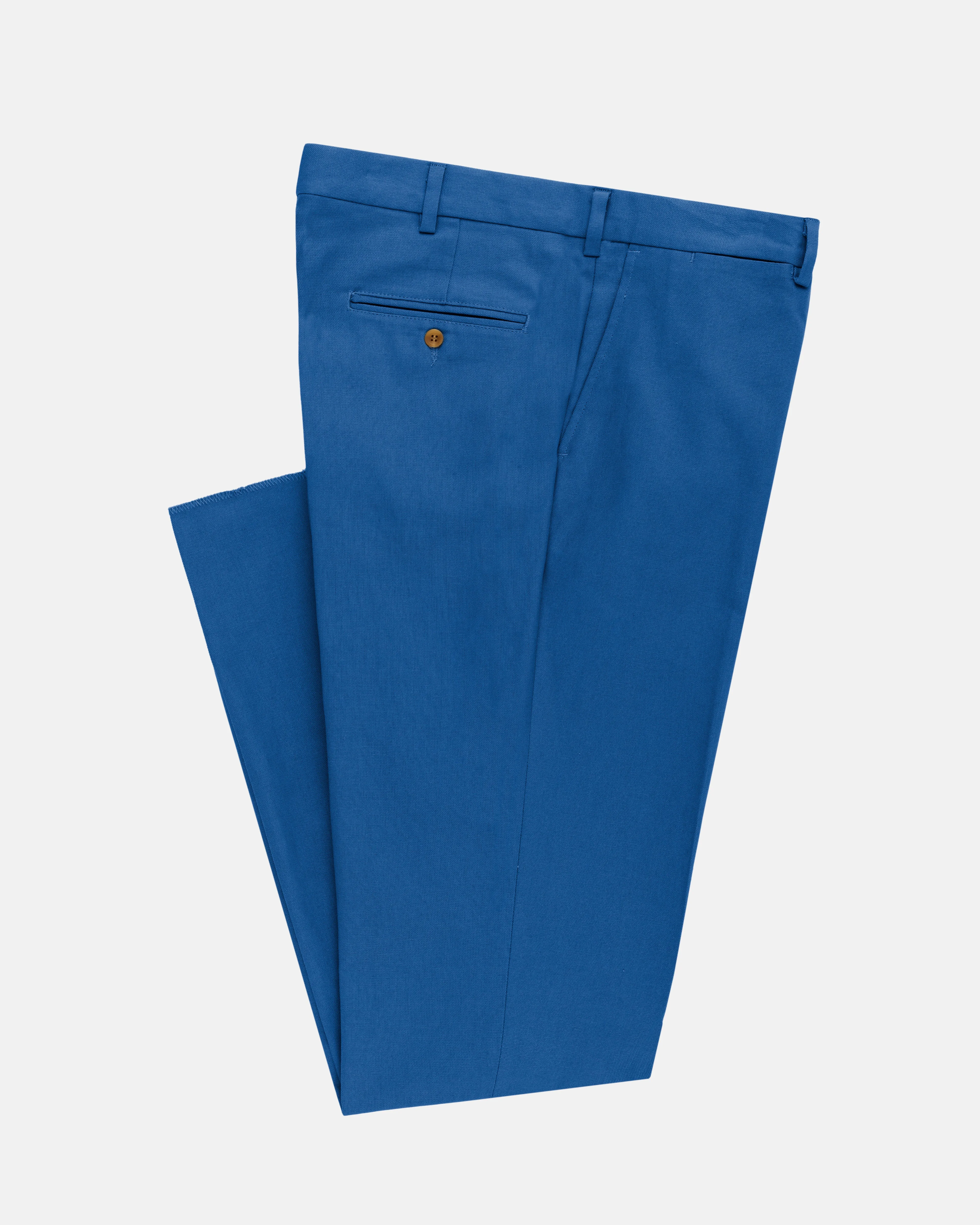 MADE-IN-USA BLUE COTTON DUCK PANT - 1