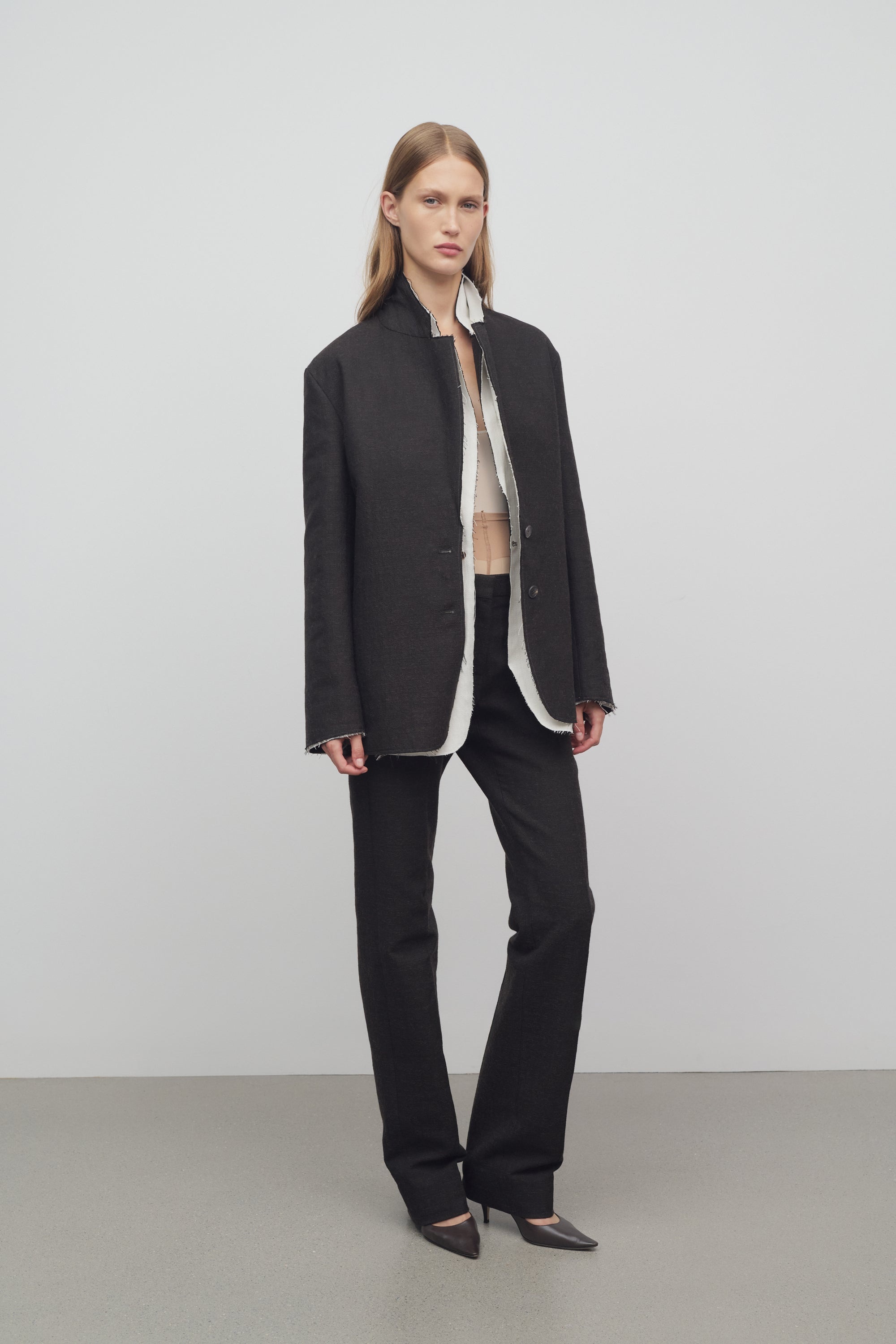 Selvie Pant in Cotton and Wool - 3