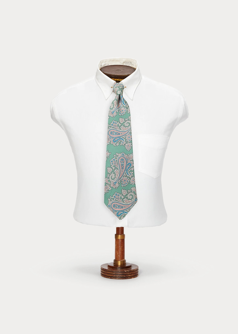 Handmade Paisley Silk Twill Tie 1
