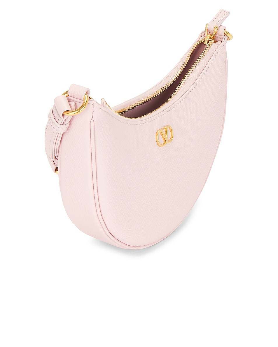 VALENTINO正規品/送料/関税込み V Logo Signature Mini Hobo Bag Mini Vlogo Signature Grainy Calfskin Hobo Bag for Woman in