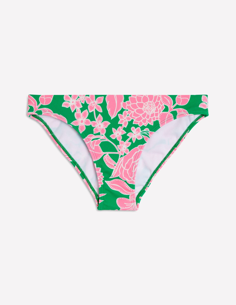 Classic Bikini Bottoms-Emerald, Blossom Cascade 6