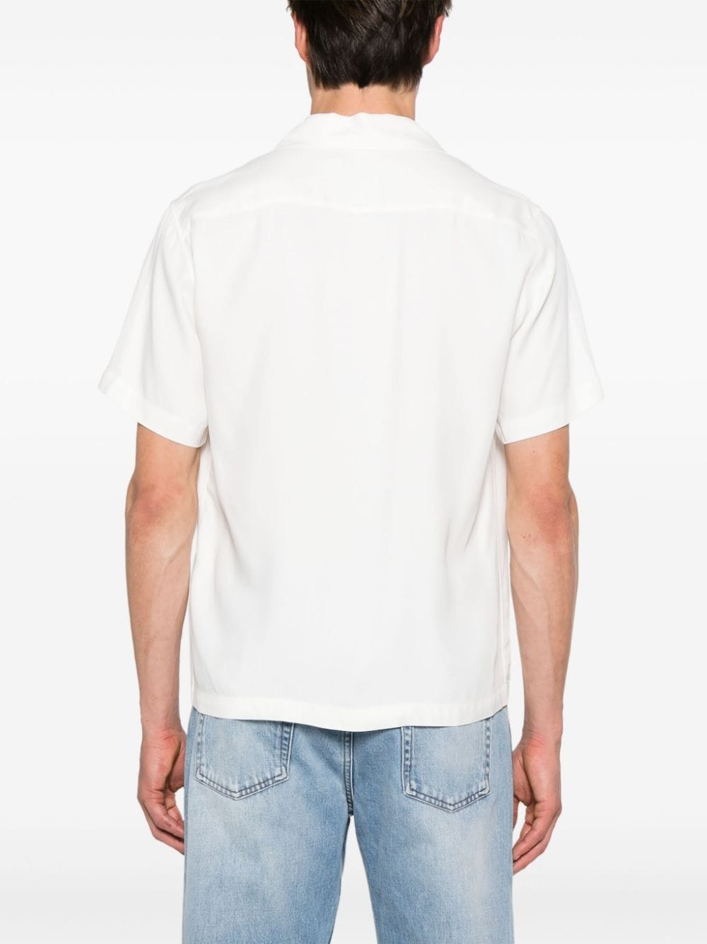 camp-collar short-sleeve shirt - 4