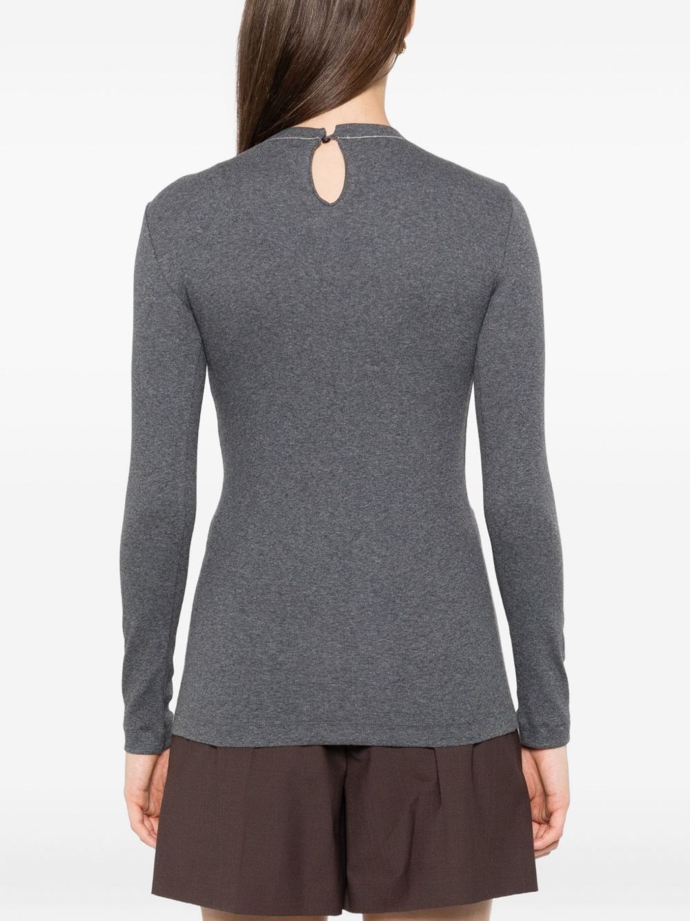 Cotton crewneck sweater - 4