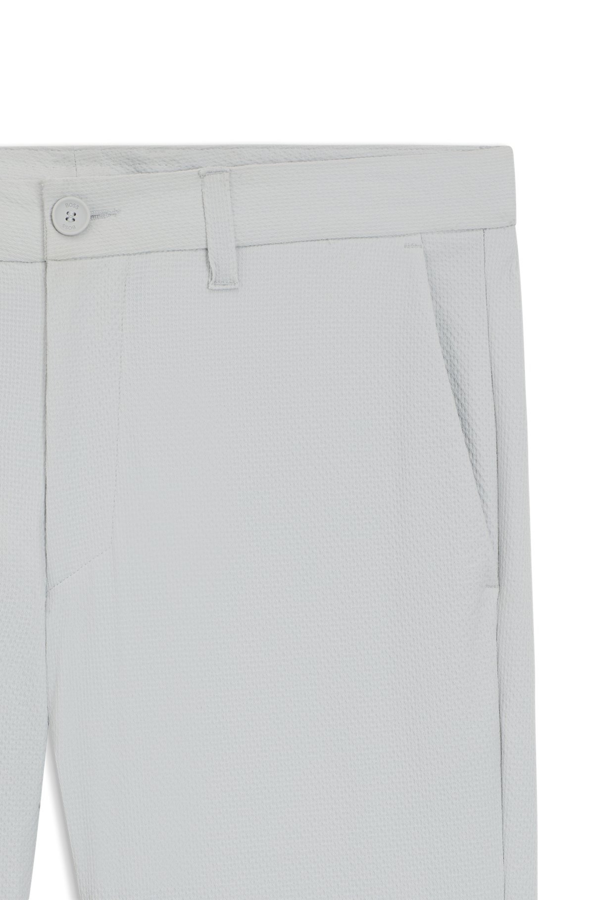 SLIM-FIT CHINOS IN STRETCH SEERSUCKER - 6