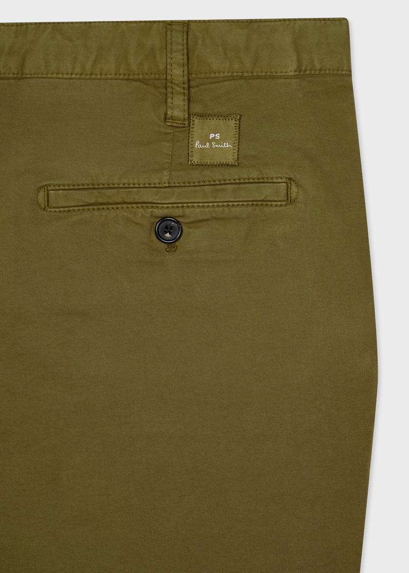 Paul Smith Light Khaki Stretch Pima-Cotton Shorts outlook