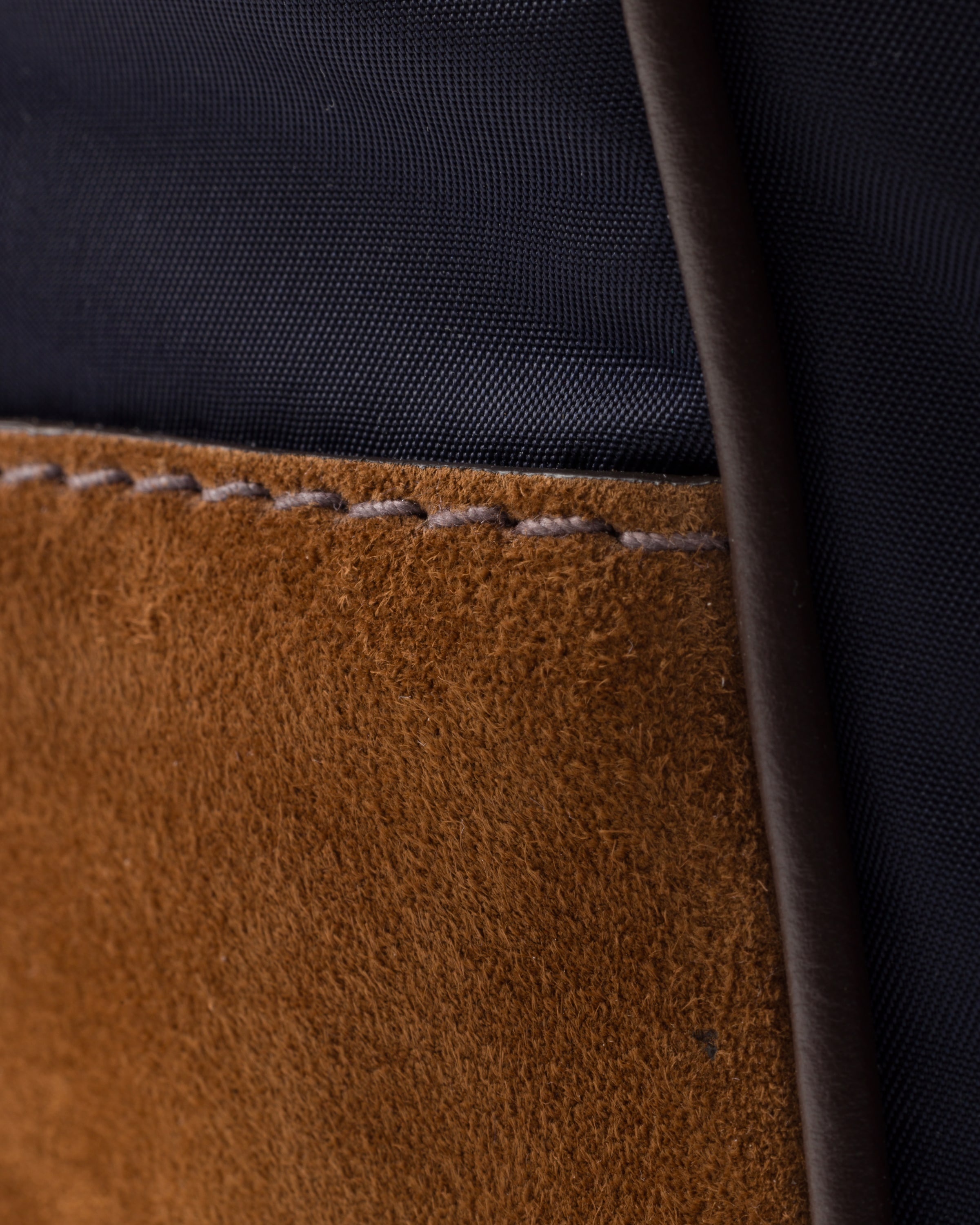 Re-Nylon and leather shoulder bag - 6