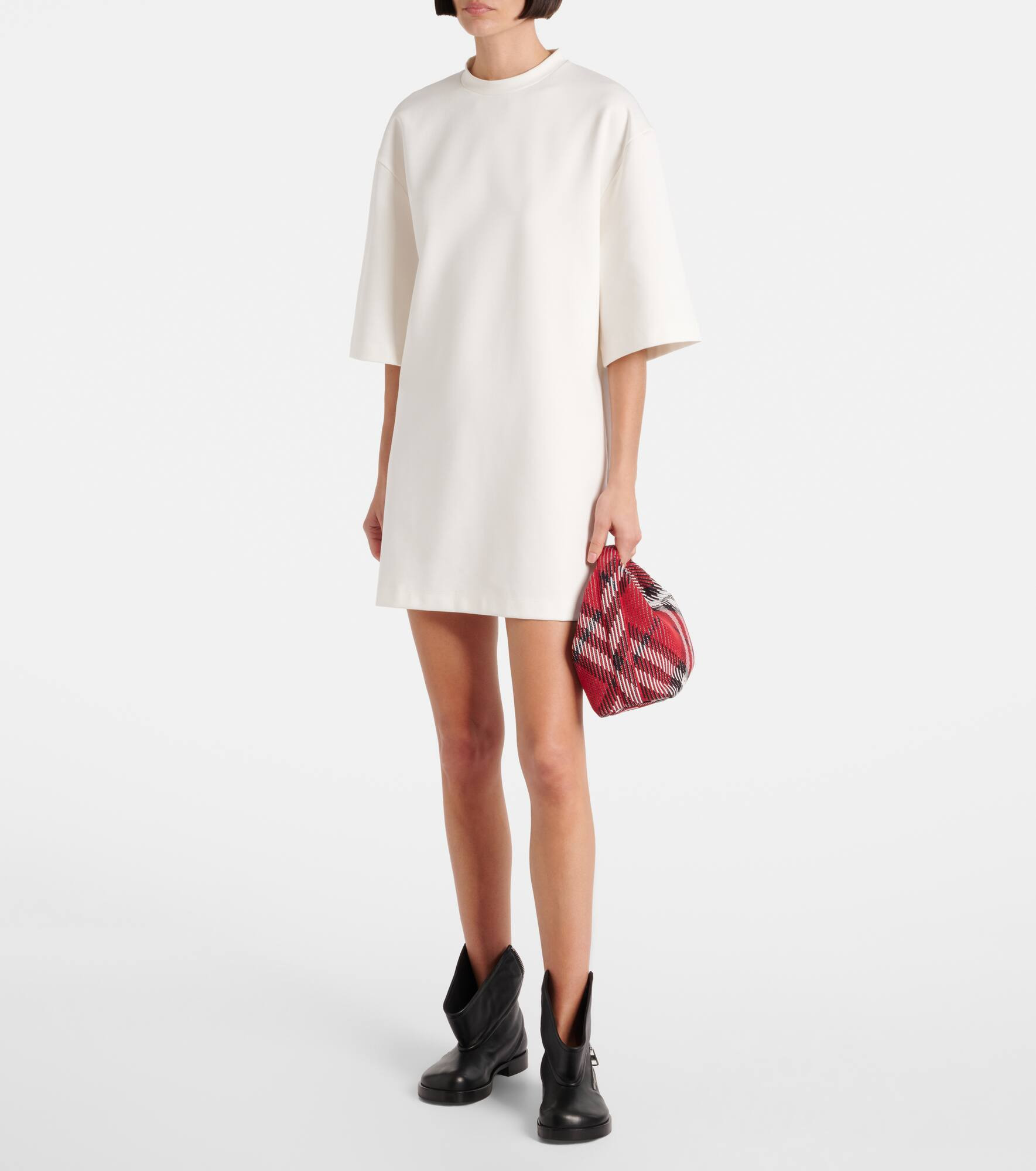 Cotton-blend T-shirt dress - 2