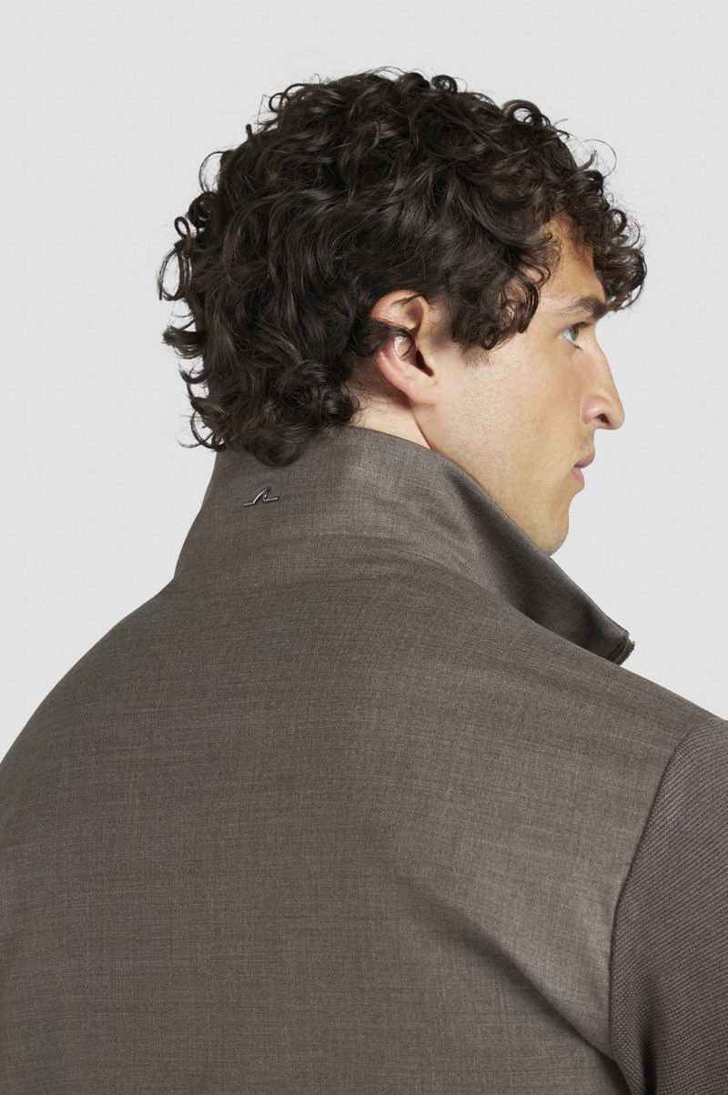 MERINO WOOL HYBRID ZIP-UP CARDIGAN 5