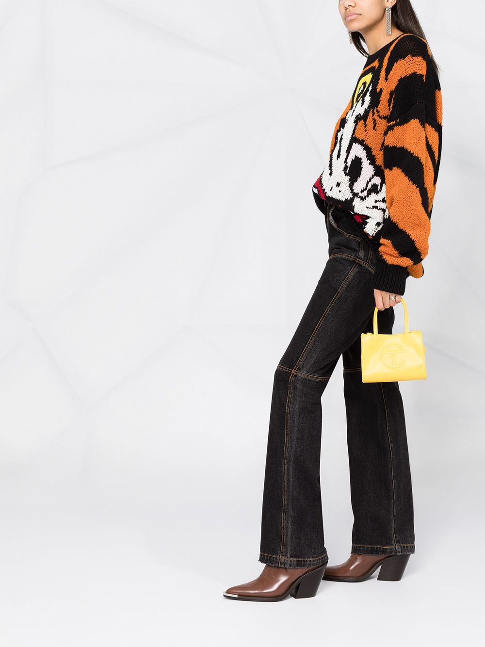 tiger-intarsia jumper - 4