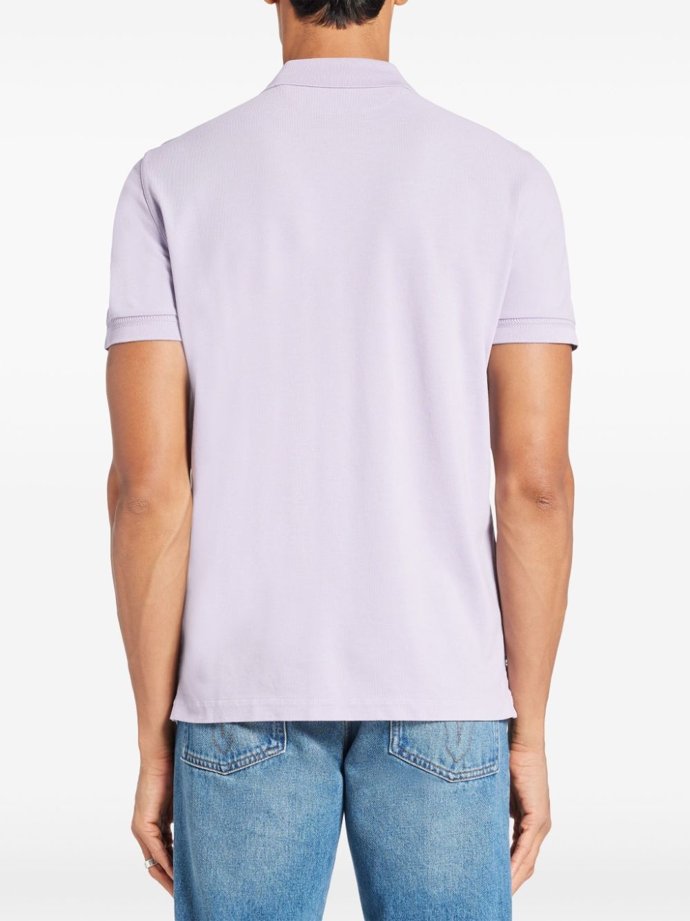 short-sleeve cotton polo shirt - 4