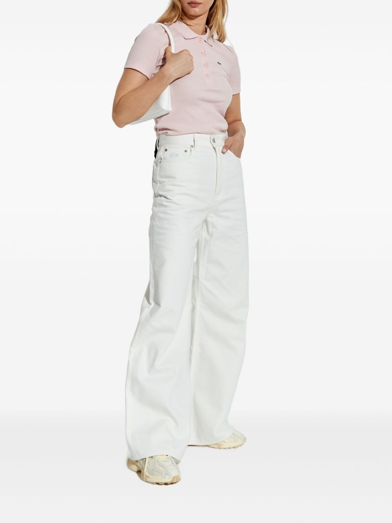 LACOSTE ribbed polo shirt outlook