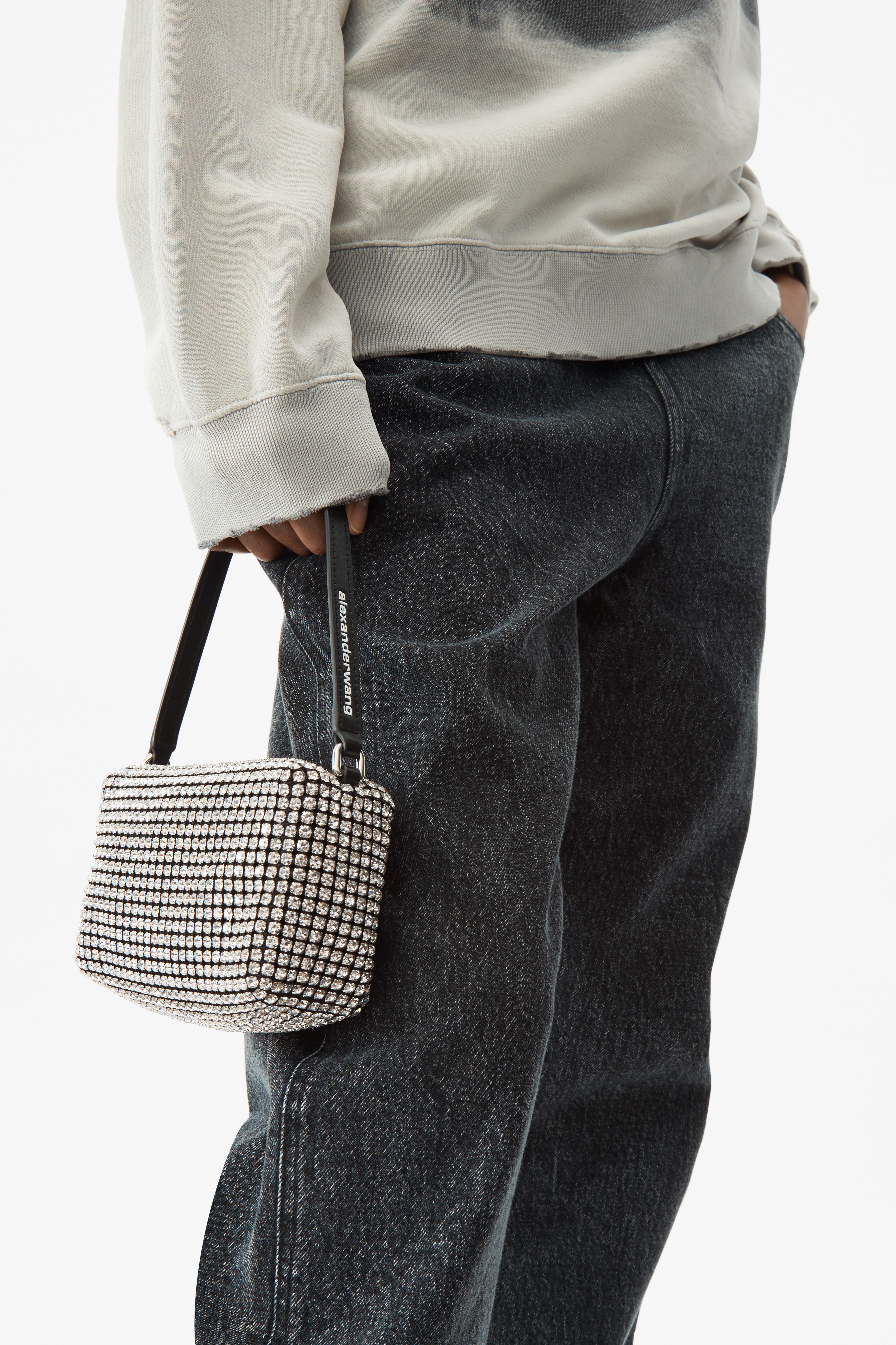 HEIRESS POUCH IN CRYSTAL MESH - 3