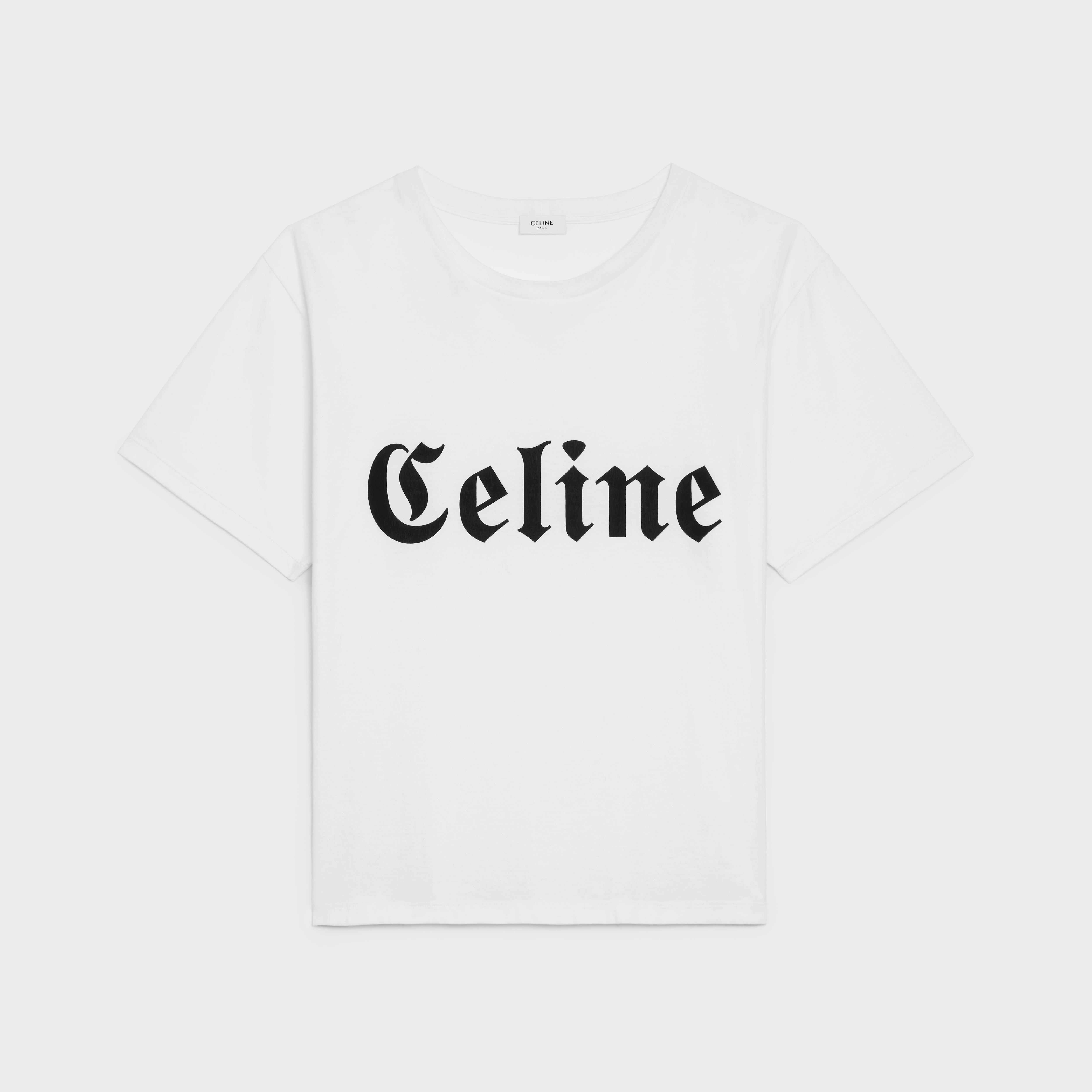 CELINE GOTHIC T-SHIRT IN COTTON JERSEY - 1
