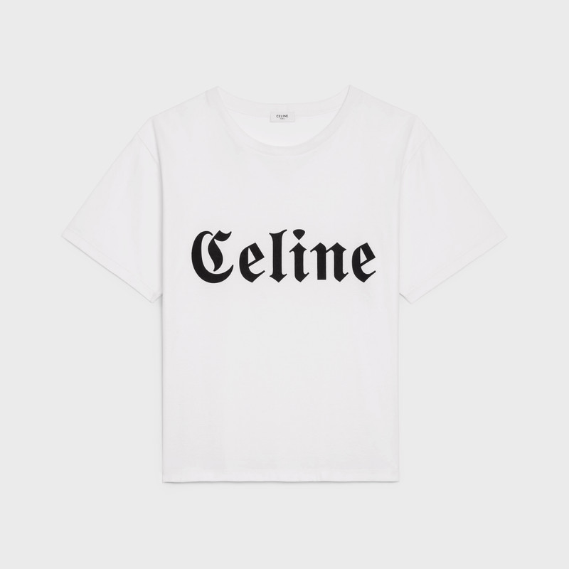 CELINE GOTHIC T-SHIRT IN COTTON JERSEY 1