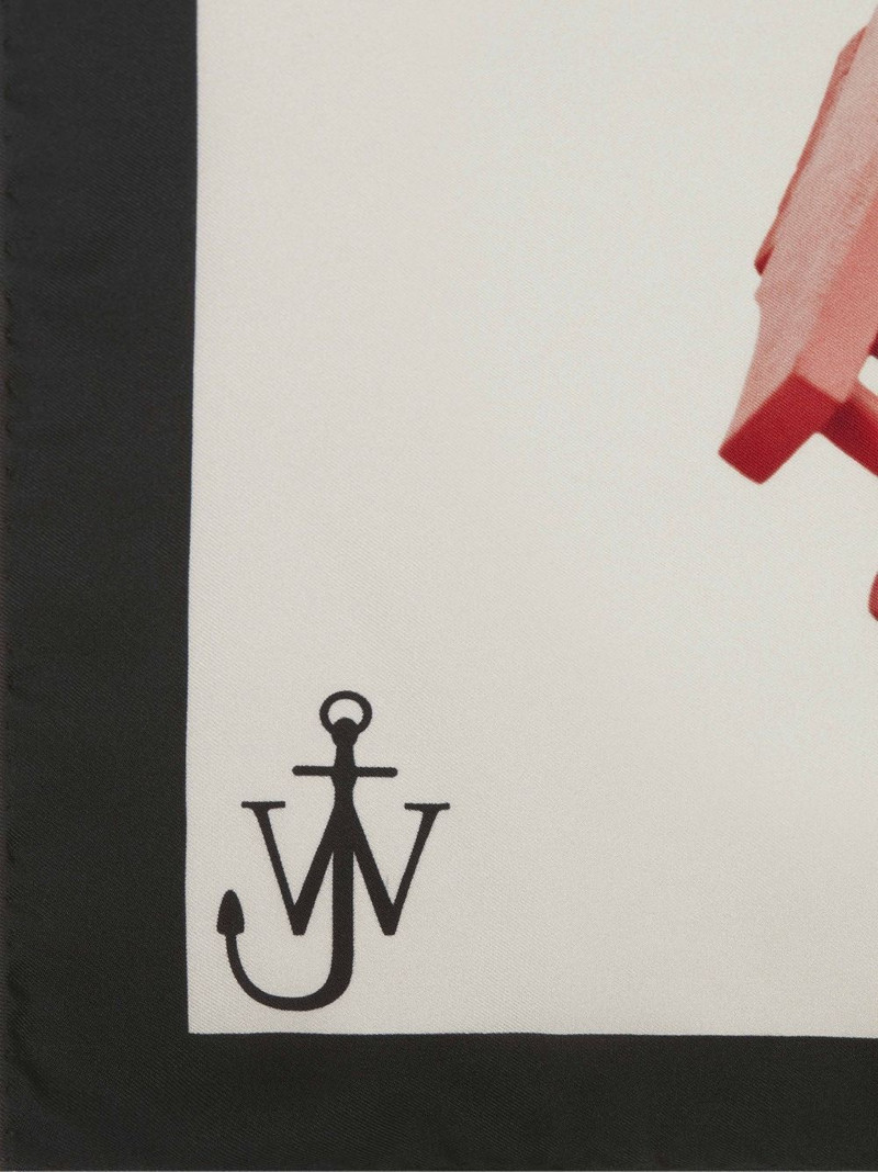 SILK SCARF WITH GNOME MOTIF 3