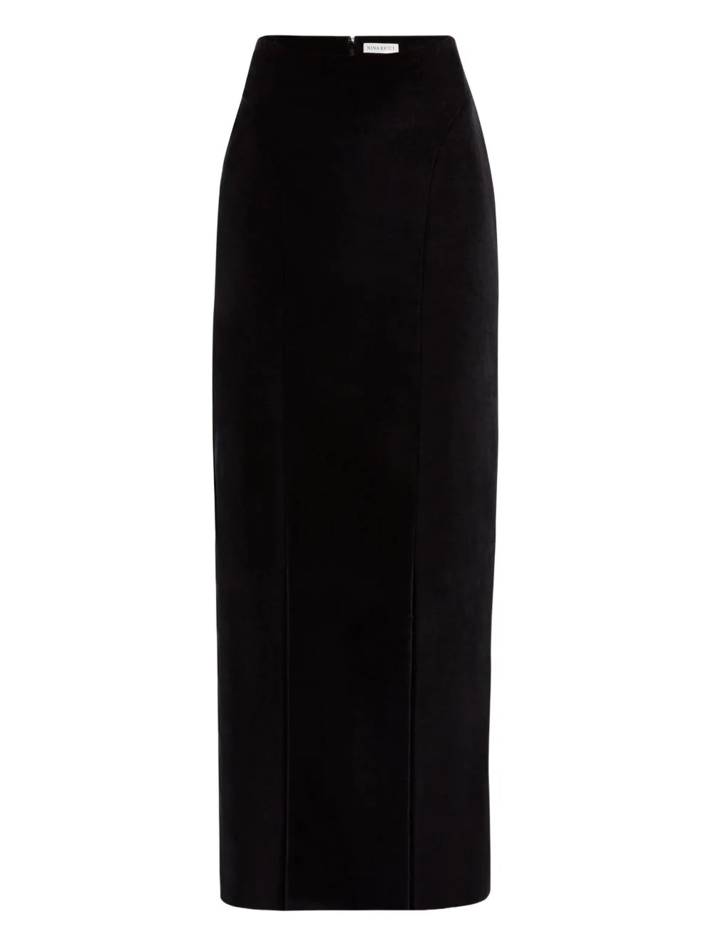 velvet slit maxi skirt - 1