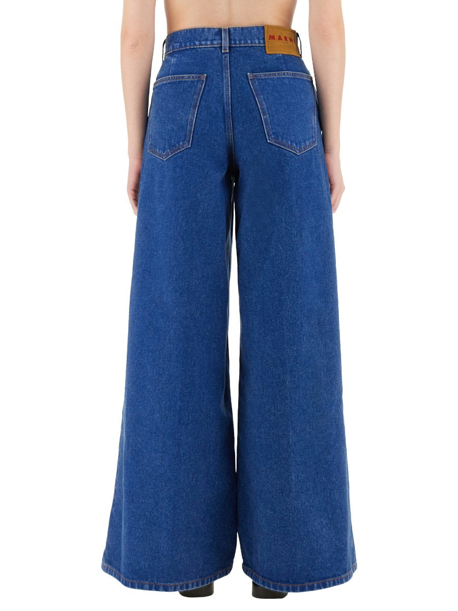 Marni Women Denim Wide Leg Jeans - 3