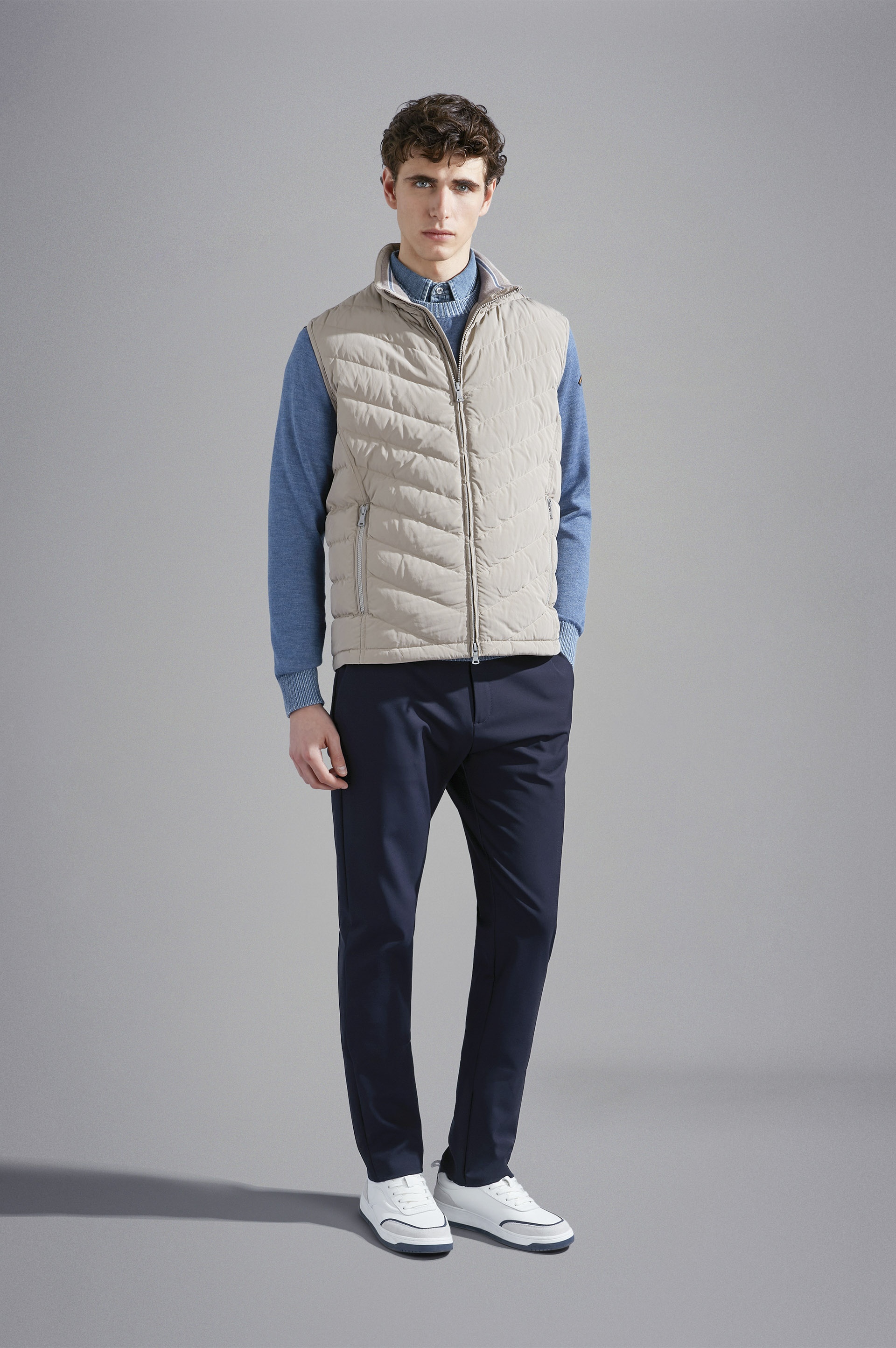WOOL SWEATER WITH CONTRASTING PROFILES - 2