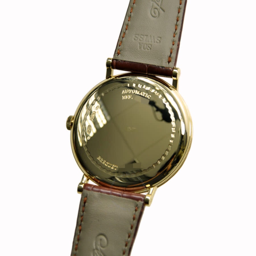 Breguet Classique Silver Dial Automatic 18kt Rose Gold Brown Leather Men's Watch 5140BA129W6 - 4